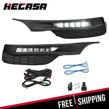 Fits 16-17 Honda Accord Sedan 4Dr LED Fog Lights Kit With Bezel Switch Wires picture