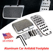 1SET Aluminum Car Non-Slip Footplate Plate Pad Brake Automatic Transmission US picture