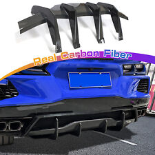 For 2020-2024 Chevy Corvette C8 Stingray Rear Bumper Diffuser Real Carbon Fiber picture