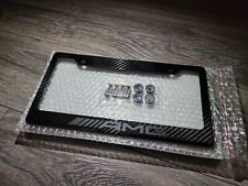 Mercedes Benz License Plate Frame Real Carbon Fiber AMG (Ghost Effect) picture