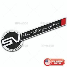 Land Rover SV Autobiography Special Vehicle Operations Red Logo Badge Emblem picture