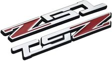 2Pcs Z51 Emblem Badge 3D Nameplate Letter Replacement For car decal (Chrome/Red) picture