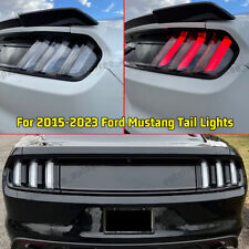 For 2015-2023 Ford Mustang Euro Clear LED Sequential Tail Lights Brake Lamps picture