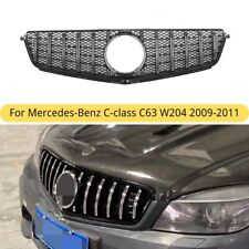 Silver GT Style Front Bumper Grille For Mercedes-Benz W204 C-Class C63 2009-2011 picture