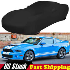 Indoor Black Dustproof Stain Stretch Full Car Cover For Chevrolet Camaro picture