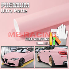 Premium Ultra Matte Flat Light Pink Car Auto Vinyl Wrap Sticker Decal Sheet Film picture