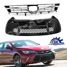 2pcs Upper Lower Bumper Grill Grille For 2015 2016 2017 Toyota Camry SE XSE picture