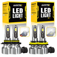 4x AUXITO 9005 H11 LED Combo Headlight Bulbs High Low Beam Kit Extremely White picture