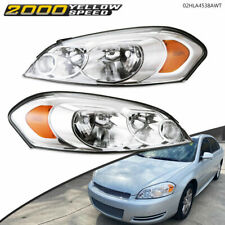 Fit For Chevy 06-13 Impala 06-07 Monte Carlo Chrome Amber Corner Headlights Pair picture