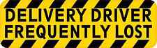 10 x 3 Delivery Driver Frequently Lost Magnet Car Truck Vehicle Magnetic Sign picture