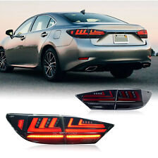 HCmotion For Lexus ES350 ES 300h 2013-2018 LED Tail Lights Smoke Assembly picture