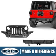 Hooke Road Madmax Steel Front/Rear Bumper w/Led Light for Jeep Wrangler 18-24 JL picture