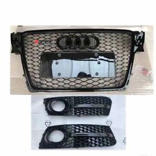 Honeycomb Sport Mesh RS4 Style Hex Grille Grill Black For 09-12 Audi A4/S4 B8 8T picture