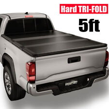 For 2005-14 2015 Toyota Tacoma 5 Ft Bed Hard Top Folding Tri-Fold Tonneau Cover picture