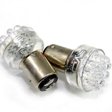 2 x 1157 WHITE 12- LED BULBS Tail Stop Brake Reverse Marker Lights Turn Signal picture