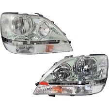 Headlight Assembly Set For 2001-2003 Lexus RX300 Left Right Halogen With Bulb picture