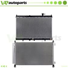 For 2014 15-2019 Nissan Rogue Aluminum Radiator & AC Condenser Cooling Assembly picture