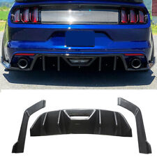 For 2015-2017 Ford Mustang Rear Bumper Valance Rear Diffuser Carbon Fiber Paint picture