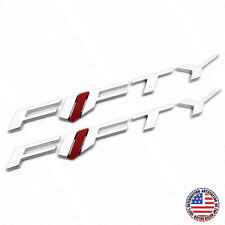 2x Camaro FIfty Side Fender Marker Nameplate Logo Sport Emblem Decorate Chrome picture