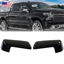 Pair Gloss Black Mirror Cap Cover Replacement For Chevy Silverado 1500 2019-2024 picture
