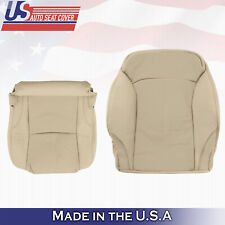 2006 to 2013 For Lexus IS250 IS350 Driver Top & Bottom Leather Seat Covers Tan picture