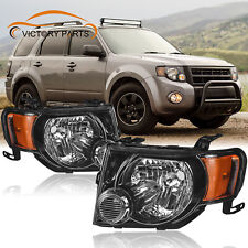 2pcs Headlights Headlamp Assembly For 2008 2009 2010 1011 2012 Ford Escape Base picture