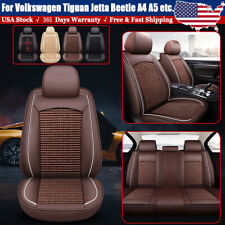 For Volkswagen Leather Auto Car Front&Rear Seat Cover 2/5 Seat Full Set Interior picture