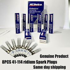 8X Genuine 41-114 Iridium Spark Plug for Cadillac Chevrolet GMC ACDELCO 12622441 picture