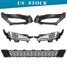 For 2011 2012 2013 Kia Optima Front Bumper Fog Lights Lamps W/Bezels Lower Grill picture