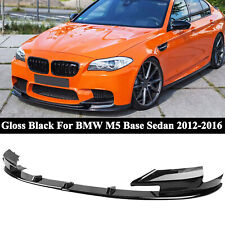 For BMW M5 Base 12-2016 MP Style Front Bumper Spoiler Splitter Lip Glossy Black picture