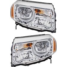 Headlight Assembly Set For 2012-2015 Honda Pilot Left Right Halogen With Bulb picture