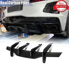 For Chevrolet Corvette C8 Stingray Real Carbon Fiber Rear Bumper Diffuser Lip picture