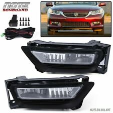 L+R Front Bumper Fog Lights Lamps Assembly Fit For 13-15 Honda Accord Sedan 4Dr picture