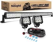 Nilight ZH023 52Inch Light Bar 2PCS 4Inch 18W Spot LED Pods With Wiring Harness picture