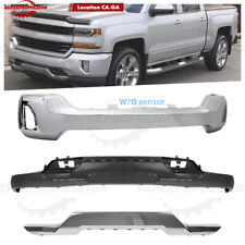 Front Bumper Face Bar&Front Valance &Skid Plate For 2016-19Silverado 1500 W/ Z71 picture