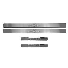 Door Sill Scuff Plate Scratch Protector for Mini Steel Silver Edition 4x picture