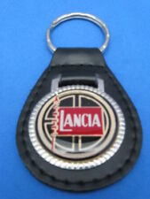 LANCIA AUTO LEATHER KEYCHAIN KEY CHAIN RING FOB #123 picture