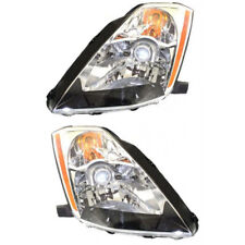 Fits 2003-2005 Nissan 350Z Pair Headlights Driver and RH-Bulbs Incl. halogen picture