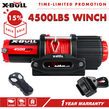 X-BULL Electric Winch  4500LBS 12V Synthetic Rope  ATV UTV Offroad 4WD  picture