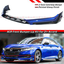 For 21-22 Honda Accord ACR Still Night Pearl Blue Front Bumper Lip Splitter Kit picture