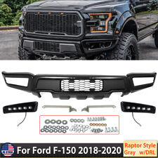 Steel Grey Front Bumper Assembly Raptor Style w/ LED For Ford F-150 2018-2020 picture