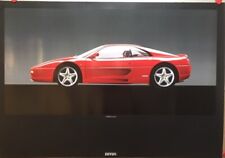 Ferrari 355 Berlinetta Side Very Rare Factory Produced Out of Print Car Poster picture