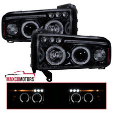 Smoke Projector Headlights Fits 1994-2001 Dodge Ram 1500 2500 3500 LED Halo Pair picture