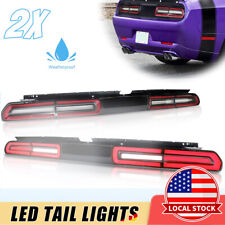 VLAND Red LED Tail Lights For Dodge Challenger 2008-2014 Red Sequential Turn picture