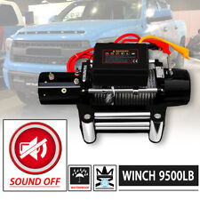 WIN-2X 9500lb 12V Electric MUTE Waterproof Winch Kit w/ Steel Cable&Remote picture