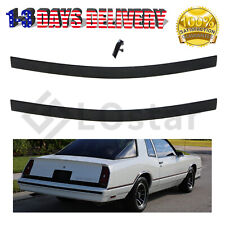 New Rear Bumper Trim with Center Clip Black Fits 1983-1986 Chevy Monte Carlo SS  picture