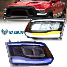 VLAND LED Projector Headlights For 2009-2018 RAM 1500 2500 3500 Sequential Pair picture