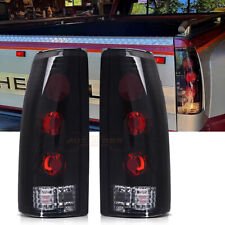 PAIR Tail Lights for 1988-1998 Chevy GMC C/K 1500 2500 3500 Smoke Brake Lamps picture