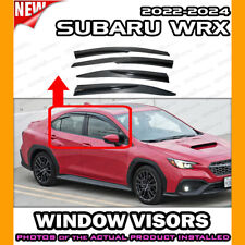 WAVY WINDOW VISORS for 2022 → 2024 Subaru WRX / DEFLECTOR VENT SHADE RAIN GUARD picture