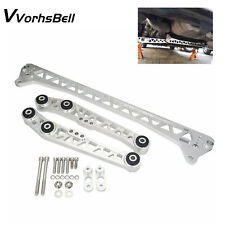 Billet Rear Lower Control Arms + Subframe Brace for Honda Civic EG 92-95 SILVER picture